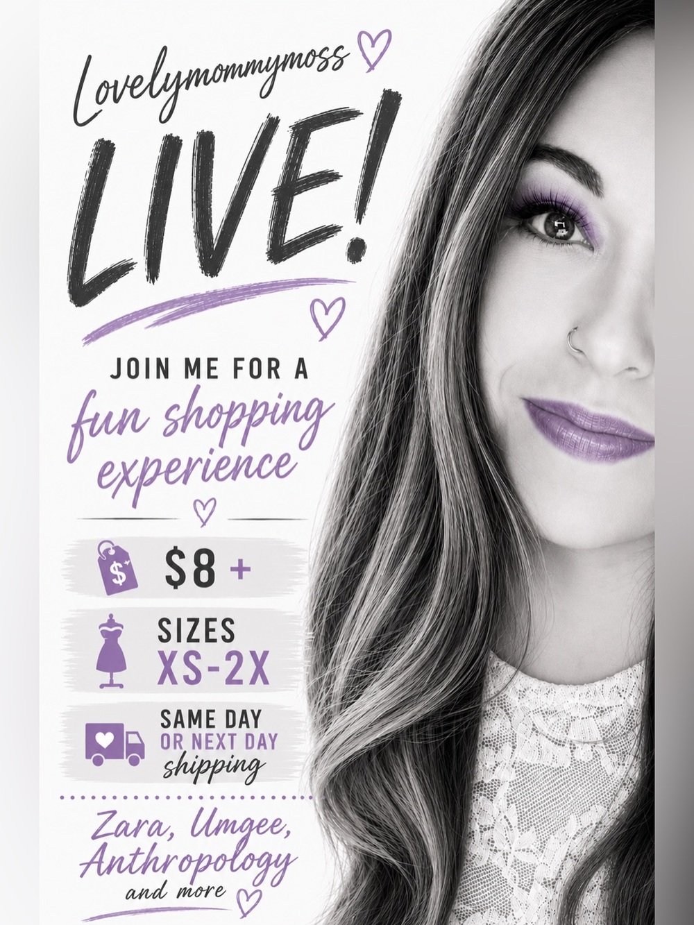 Lovelymommymoss is Live! Like this flyer to be notified when I go live. - Picture 6 of 6